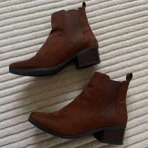 Brown Suede Ankle Boots